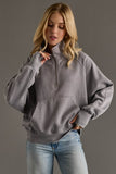 Gray Quarter Zip Sweatshirt
