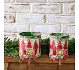 Ant. Drum Stocking Holder