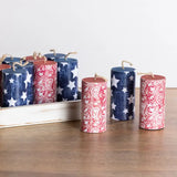 Mdf Printed Firework Decor S/12