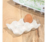 *inner* White Ceramic Egg Tray