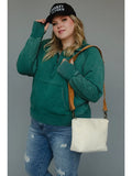 Curvy Dk Green Quarter Qip Sweatshirt