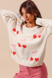 Heart Cherry Sweater