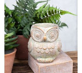 *inner* 4.75h Verdi Copper Owl Planter