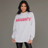 Gray Nice & Naughty Reversible Sweatshirt