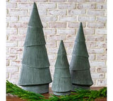 Tall Green Holiday Ceramic Trees