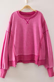 Vintage Pigment-dyed Finish Sweatshirt 90% Cotton 10% Polyester