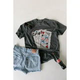 Usa Cards Pepper Graphic T-shirt