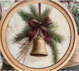 8" Round Christmas Bell