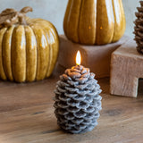 6 Led Pinecone Candle