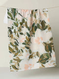 Painted Blossoms Tea Towel