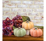 3 Asst. 3.35 Fall Ceramic Pumpkins