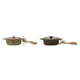 Brie Baker with Wooden Spreader, 2 Colors Available
