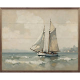 Vintage Sailboat On The Coast