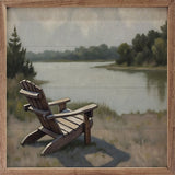 Weathered Adirondack Chair