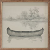 Canoe On Water Ink