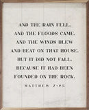 The Rain Fell White