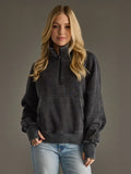 Charcoal 1/4 Zip Sweatshirt