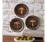 3 Asst Rd. Framed Mushroom Prints