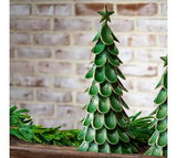 18.5 Green Wash Tree Decor