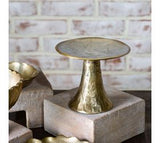 *inner* 6 Hammered Gold Pillar Holder