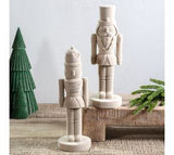 2 Asst Ivory Velvet Nutcrackers