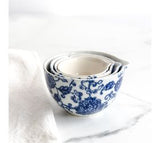 *inner* S/4 Blue Floral Meas. Cups