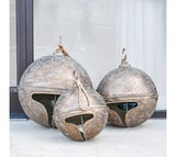 S/3 Gold Metal Bells Decor