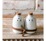*inner* S/2 Rd. Glazed S & P Shakers