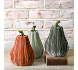 3 Asst 8h Velvet Gourds