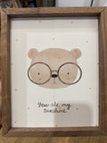 Boho Watercolor Bear Face By Allure Art