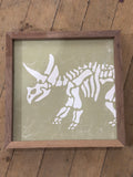 Triceratops Skeleton Green