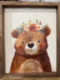 Boho Woodland Bear