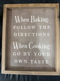 When Baking