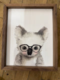 Koala In Glasses By Mercedes Lopez Charro