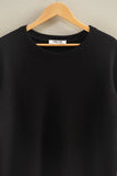 Black Waffle Raglan