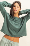 Cropped Sweatshirt - Hunter Green