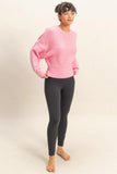 Pink Mineral Washed Sweatshirt