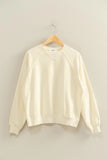 Cream Mineral Washed Sweatshirt