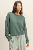 Cropped Sweatshirt - Hunter Green