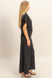 Black Mock Neck Top