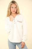CREAM HOODIE KNIT